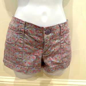 Mossimo Purple Floral Shorts - size 1